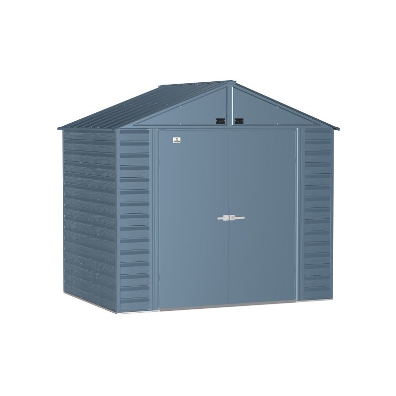 Arrow Select 8x6 Steel Storage Shed Kit - Blue Grey (SCG86BG)