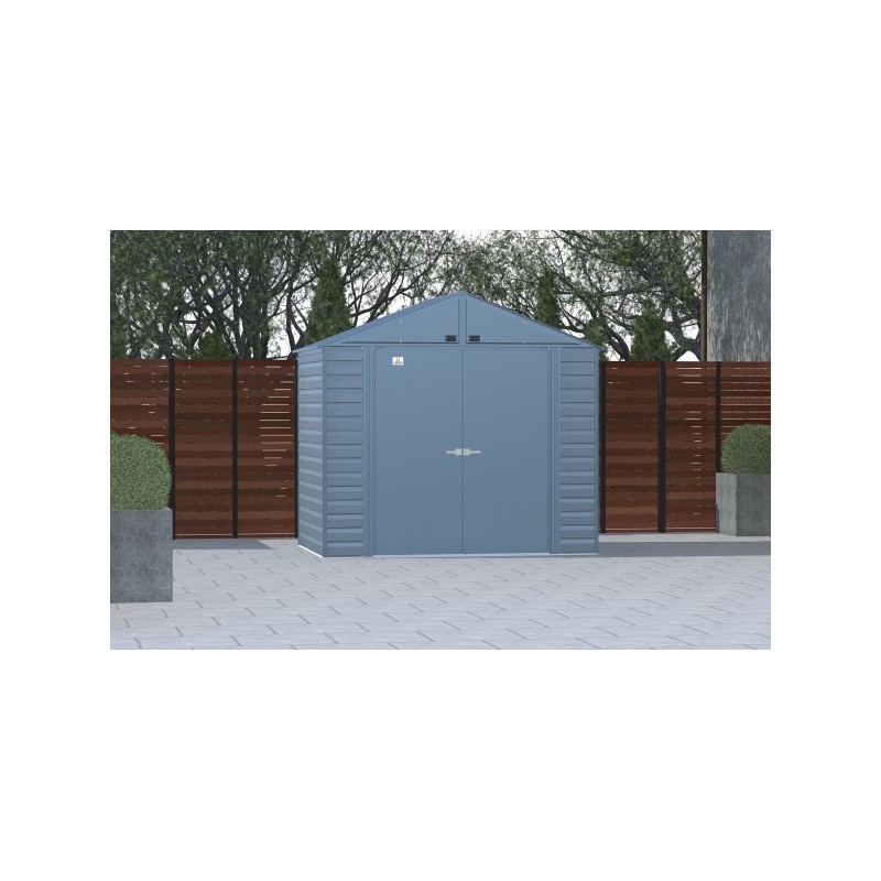 Arrow Select 8x6 Steel Storage Shed Kit - Blue Grey (SCG86BG)