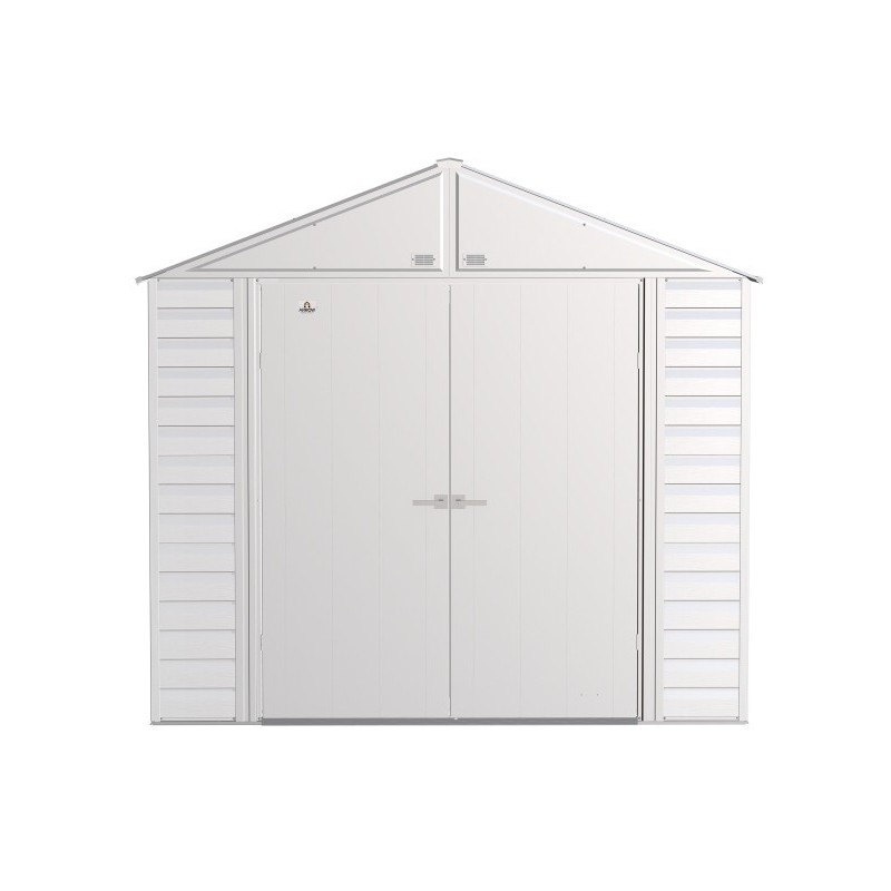 Arrow Select 8x6 Steel Storage Shed Kit - Flute Grey (SCG86FG)