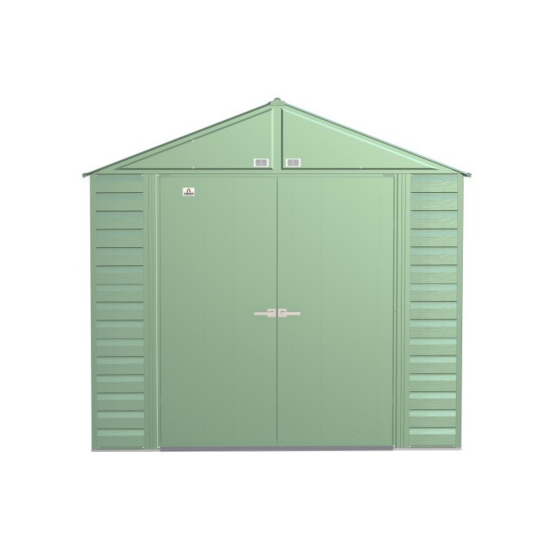 Arrow Select 8x6 Steel Storage Shed Kit - Sage Green (SCG86SG)