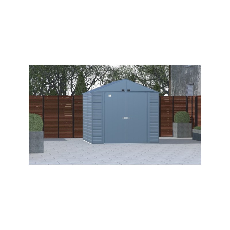 Arrow Select 8x8 Steel Storage Shed Kit - Blue Grey (SCG88BG)