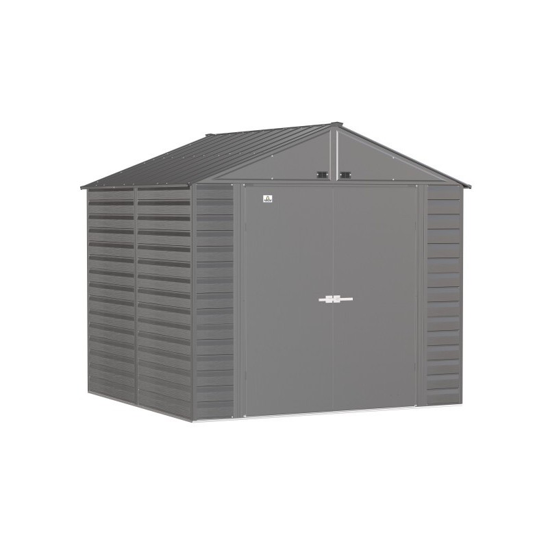 Arrow Select 8x8 Steel Storage Shed Kit - Charcoal (SCG88CC)