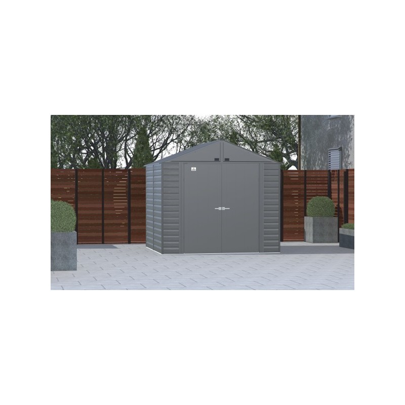 Arrow Select 8x8 Steel Storage Shed Kit - Charcoal (SCG88CC)