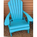 Green Country Decor 2-PACK Folding Adirondack Chairs - Aruba Blue (ACF-ARBL)