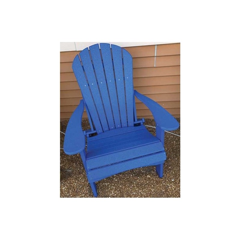 Green Country Decor 2-PACK Folding Adirondack Chairs - Burns Blue (ACF-BURNBL)