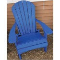 Green Country Decor 2-PACK Folding Adirondack Chairs - Burns Blue (ACF-BURNBL)
