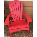 Green Country Decor 2-PACK Folding Adirondack Chairs - Red (ACF-RED)