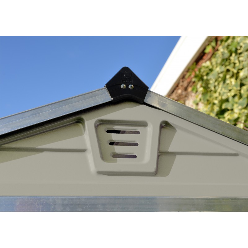   Palram 6 x12 Skylight Storage Shed-Kit - Tan (HG9612T)