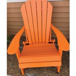Green Country Decor 2-PACK Folding Adirondack Chairs - Tangerine (ACF-TANG)