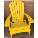 Green Country Decor 2-PACK Folding Adirondack Chairs - Yellow (ACF-YLW)