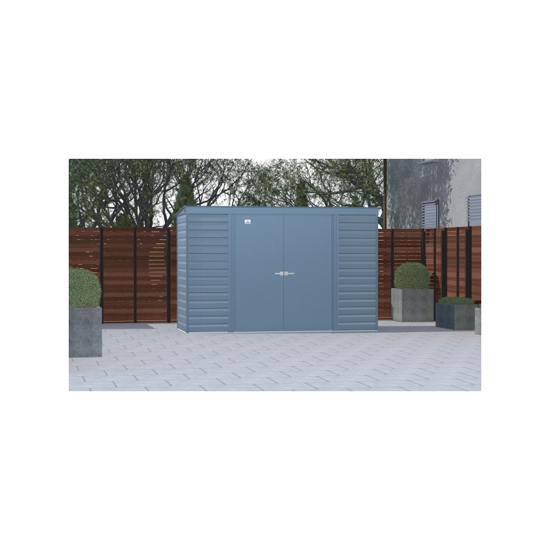 Arrow Select 10x4 Steel Storage Shed Kit - Blue Grey (SCP104BG)