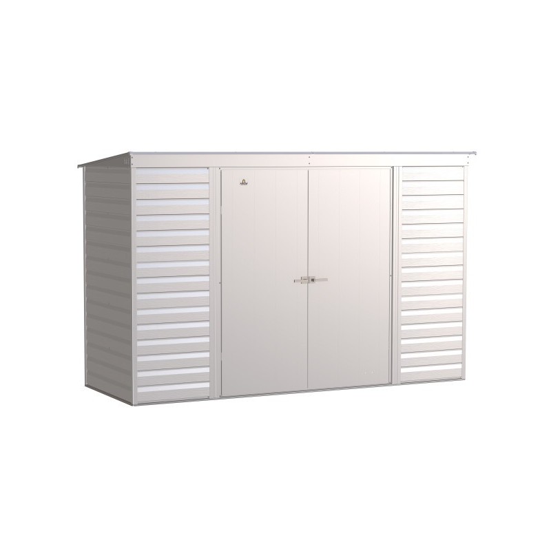 Arrow Select 10x4 Steel Storage Shed Kit - Flute Grey (SCP104FG)
