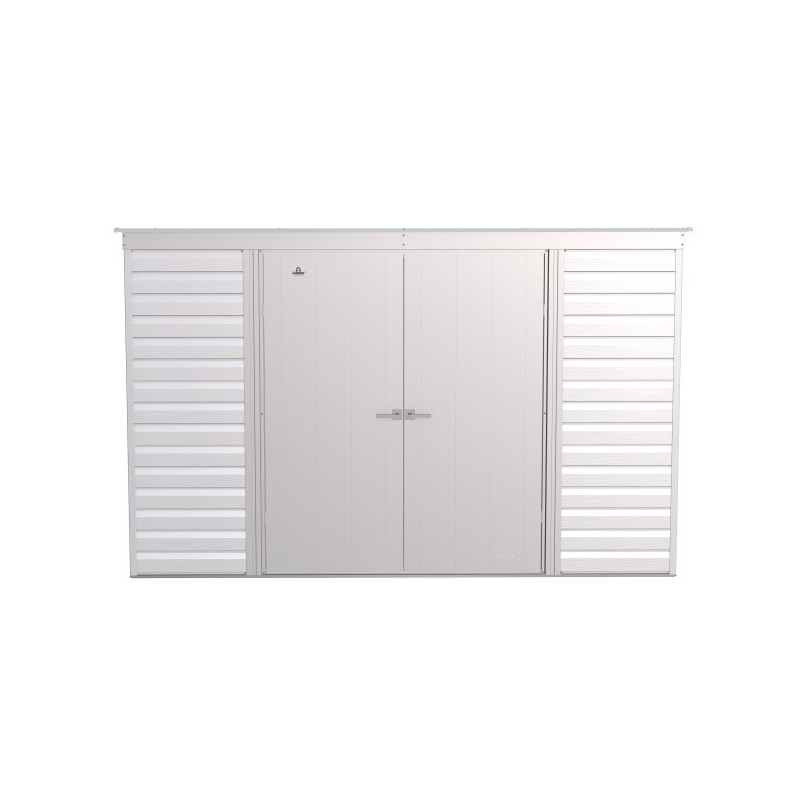 Arrow Select 10x4 Steel Storage Shed Kit - Flute Grey (SCP104FG)