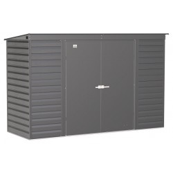 Arrow Select 10x4 Steel Storage Shed Kit - Charcoal (SCP104CC)