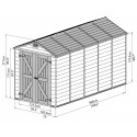   Palram 6 x12 Skylight Storage Shed-Kit - Tan (HG9612T)