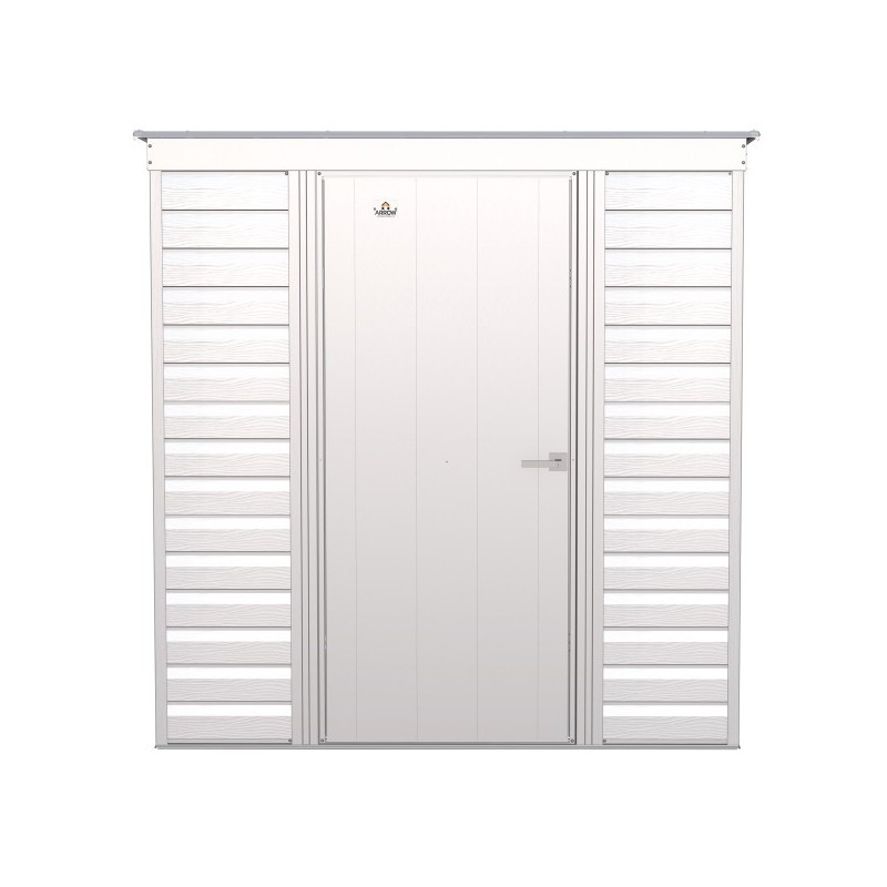 Arrow Select 6x4 Steel Storage Shed Kit - Flute Grey (SCP64FG)