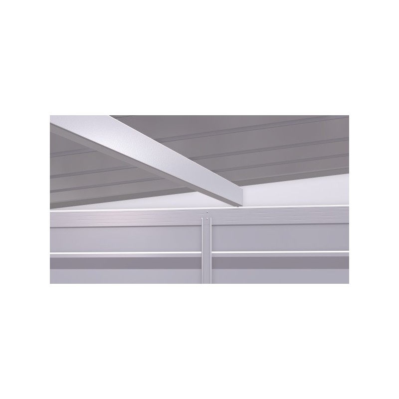 Arrow Select 6x4 Steel Storage Shed Kit - Flute Grey (SCP64FG)