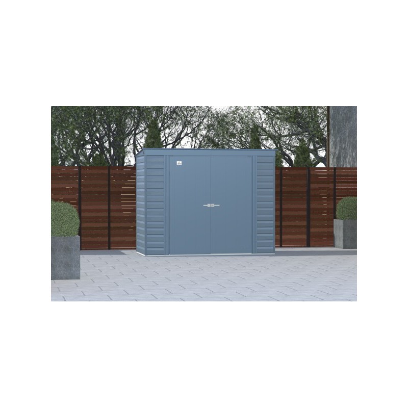 Arrow Select 8x4 Steel Storage Shed Kit - Blue Grey (SCP84BG)