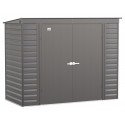 Arrow Select 8x4 Steel Storage Shed Kit - Charcoal (SCP84CC)