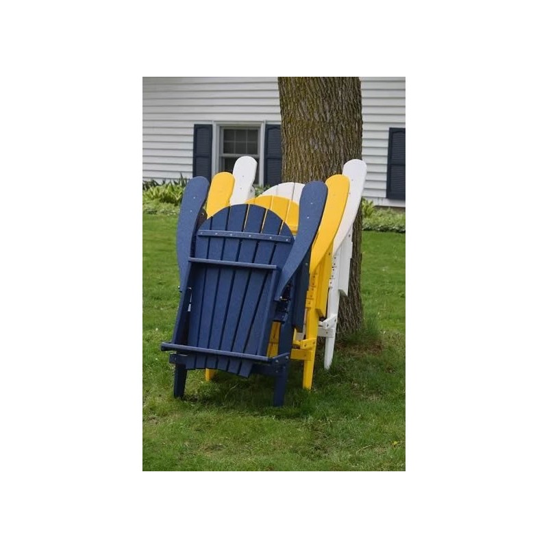 Green Country Decor 2-PACK Folding Adirondack Chairs - Burns Blue (ACF-BURNBL)