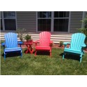 Green Country Decor 2-PACK Folding Adirondack Chairs - Yellow (ACF-YLW)