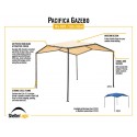 ShelterLogic 10x10 Pacifica Gazebo Canopy Kit with Tan Cover (22512)