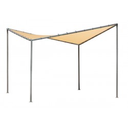 ShelterLogic 10x10 Del Ray Gazebo Canopy Kit with Tan Cover (22514)