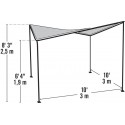 ShelterLogic 10x10 Del Ray Gazebo Canopy Kit with Tan Cover (22514)