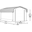 Arrow Carport 10x15 Gray Enclosure Kit (10182)