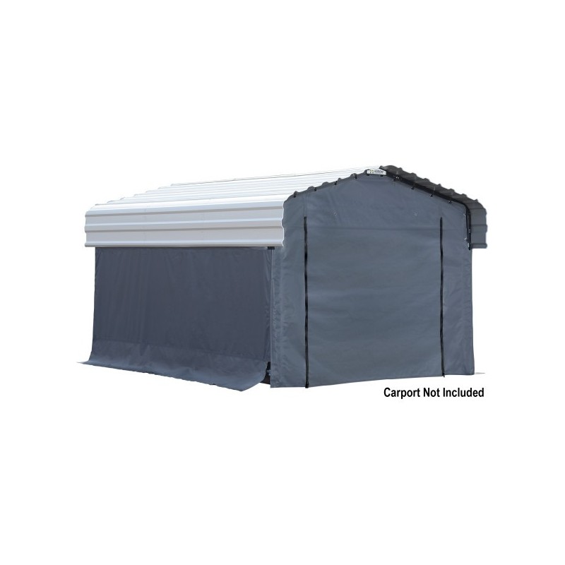 Arrow Carport 12x20 Gray Enclosure Kit (10181)