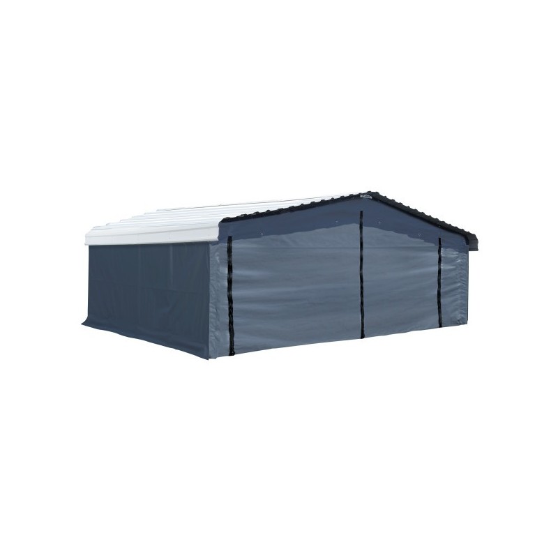 Arrow Carport 20x20 Gray Enclosure Kit (10183)