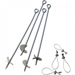 ShelterLogic ShelterAuger 30 in. 4-Pack Earth Anchors (10075)