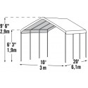 ShelterLogic 10x20 SuperMax 2-in-1 Canopy with Enclosure Kit (23572)