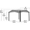 ShelterLogic 12x12 Sequoia Bronze Gazebo Kit (24010) ShelterLogic 12x12 Sequoia Bronze Gazebo Kit (24010)