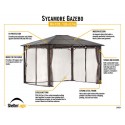 ShelterLogic 10x12 Sycamore Brown Gazebo Kit (24024)
