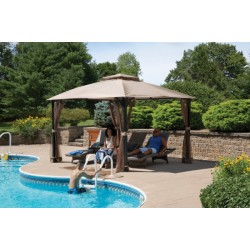 ShelterLogic 10x12 Cypress Brown Gazebo Kit (24027)
