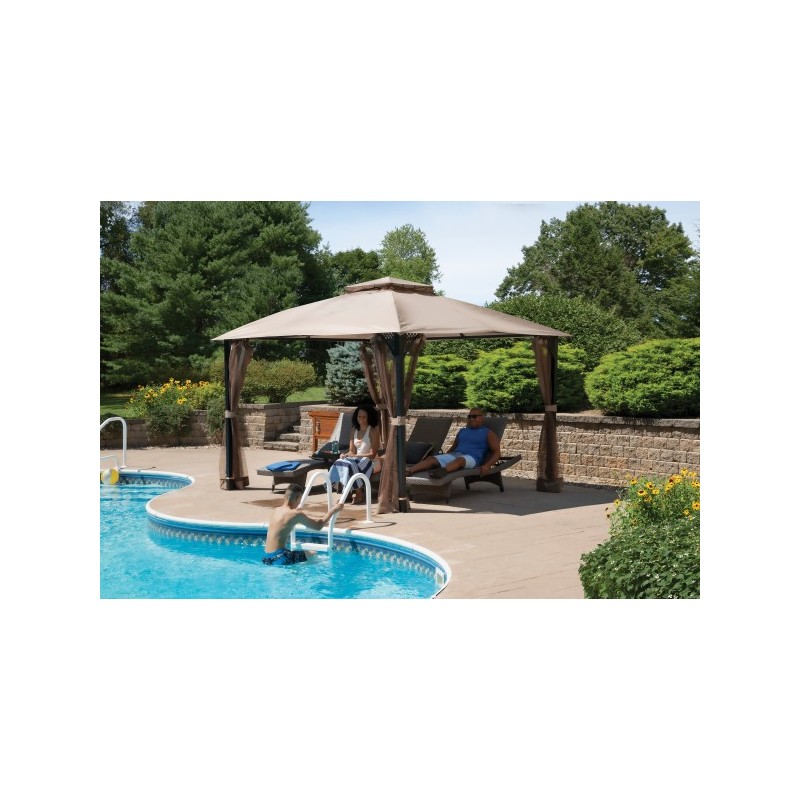 ShelterLogic 10x12 Cypress Brown Gazebo Kit (24027)