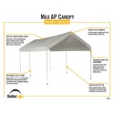 ShelterLogic 10x20 MaxAP 6-Legged Gazebo Canopy Kit (26011)