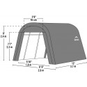 ShelterLogic ShelterCoat 8x12 Green Garage Kit - Round (76814)