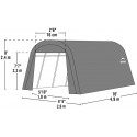 ShelterLogic ShelterCoat 8x16 Green Garage Kit - Round (76824)
