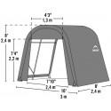 ShelterLogic ShelterCoat 10x8 Green Garage Kit - Round (77804)