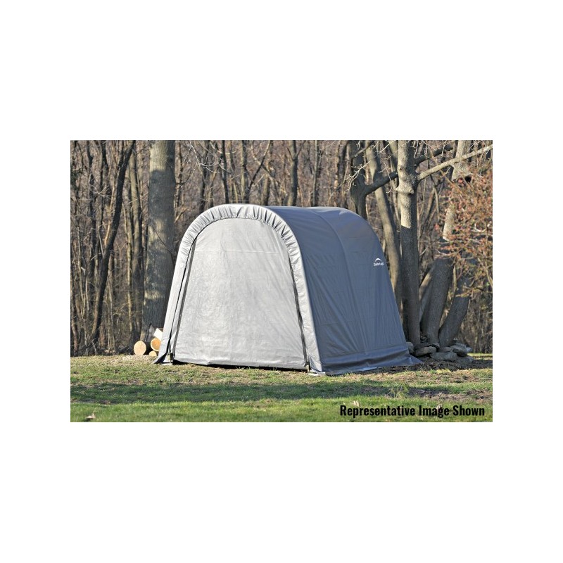 ShelterLogic ShelterCoat 10x12 Gray Garage Kit - Round (77813)
