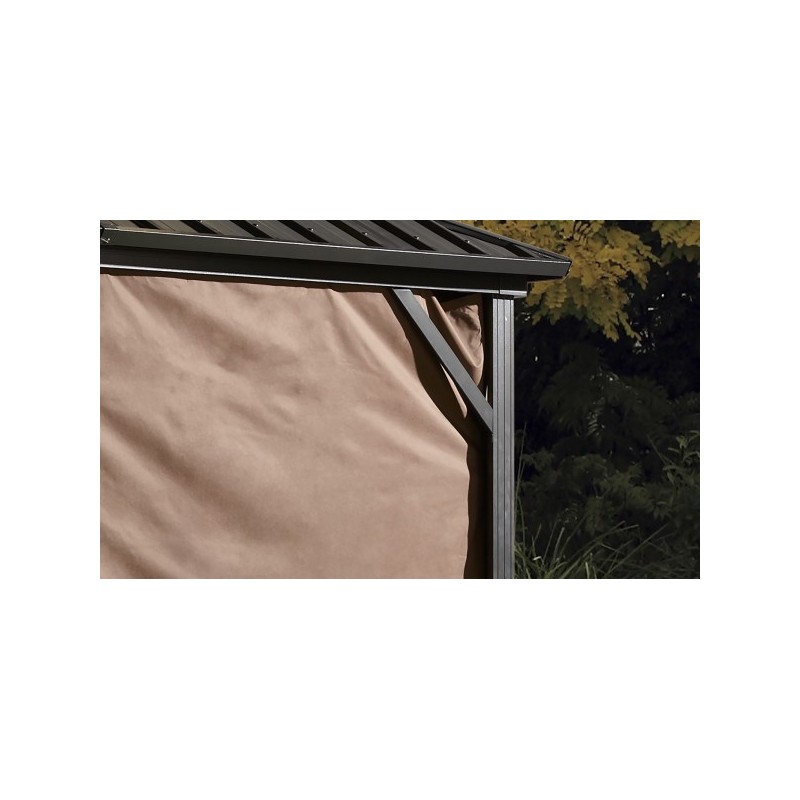 Sojag 8x8 Polyester Dakota Gazebo Curtains - Brown (135-9163865)