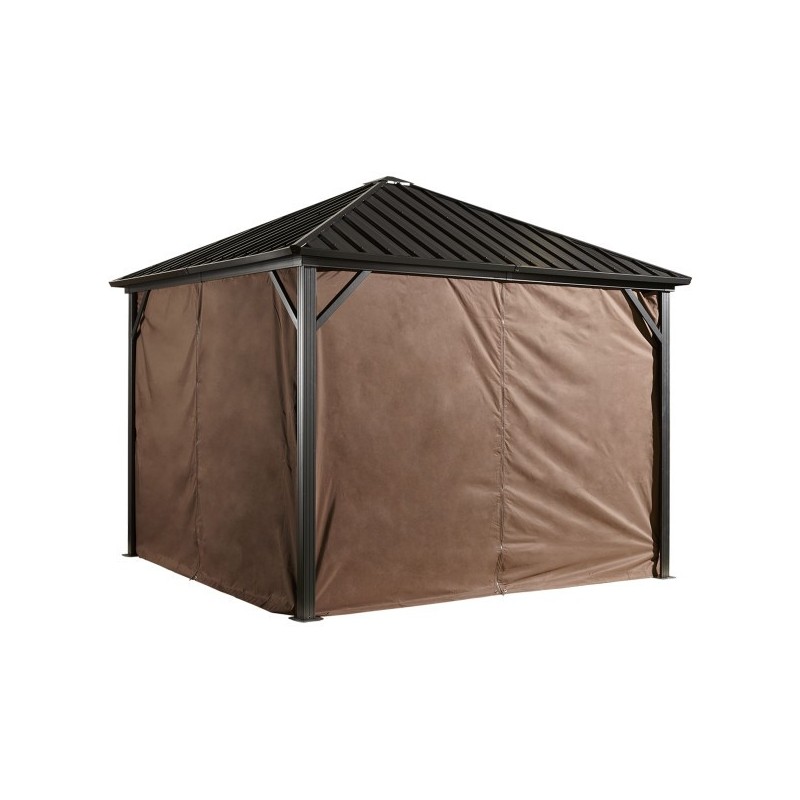 Sojag 10x12 Polyester Dakota Gazebo Curtains - Brown (135-9163872)