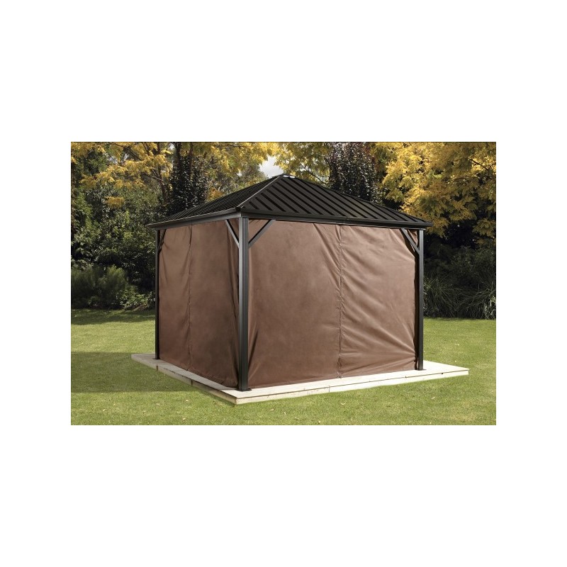 Sojag 10x12 Polyester Dakota Gazebo Curtains - Brown (135-9163872)