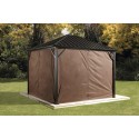 Sojag 10x12 Polyester Dakota Gazebo Curtains - Brown (135-9163872)