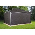 Sojag 10x14 Polyester Genova Gazebo Curtains - Brown (135-9163889)