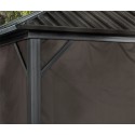 Sojag 10x14 Polyester Genova Gazebo Curtains - Brown (135-9163889)