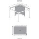 Sojag 12x12 Polyester South Beach Gazebo Curtains - Black (135-9163360)