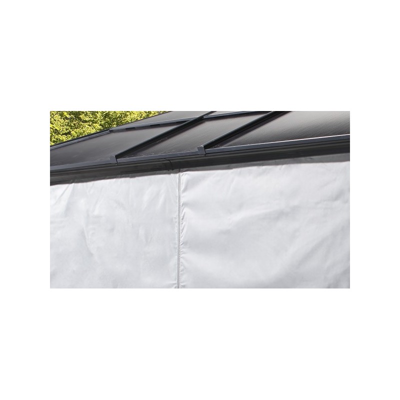 Sojag 10x14  Polyester Meridien Gazebo Curtains - Gray (135-9163766)